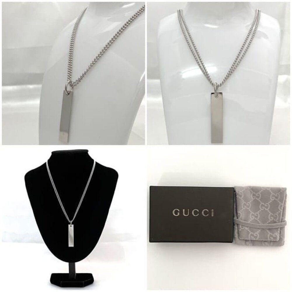 Gucci Necklace Silver 09840 925 SV 0006 - Picture 2 of 9